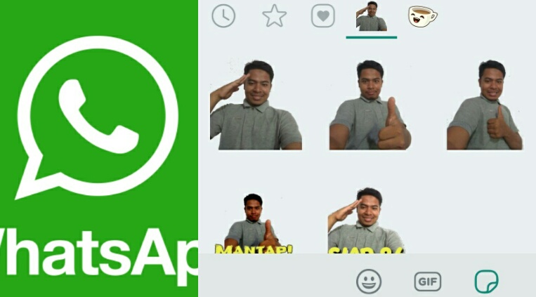 cara menambahkan stiker poto whatsapp